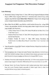 Pengajuan usulan penggunaan 